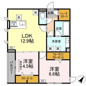 105の間取り図