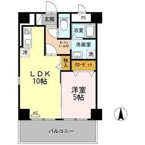 309 1LDKの間取り図