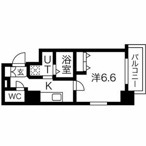 C 1Kの間取り図