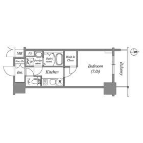 C 1Kの間取り図