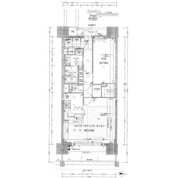 1202の間取り図