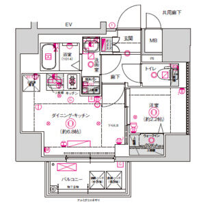 1404 の間取り図