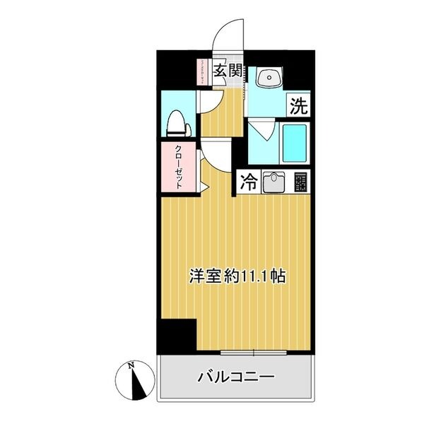 B 1Rの間取り図