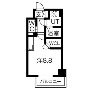 B 1Rの間取り図