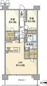 G 2LDKの間取り図