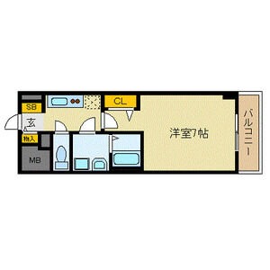 B 1Kの間取り図