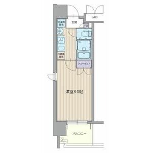 A 1Kの間取り図