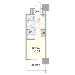 E1 1Kの間取り図