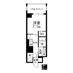 1Kの間取り図