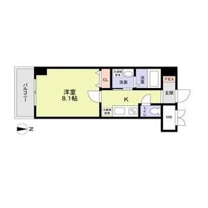1Kの間取り図