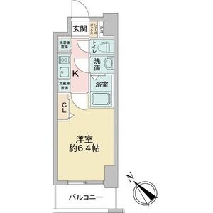 1Kの間取り図