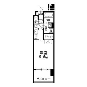 B2 1Kの間取り図