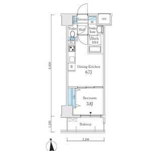 203の間取り図