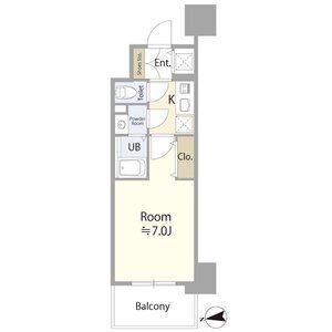 E 1Kの間取り図