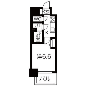 Ⅰ 1Kの間取り図