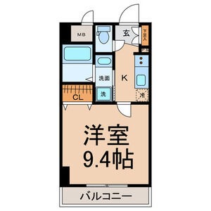 C 1Kの間取り図