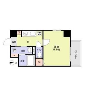 Ⅴ 1Kの間取り図