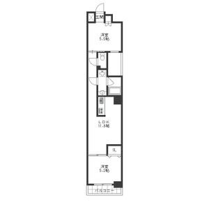 501 2LDKの間取り図
