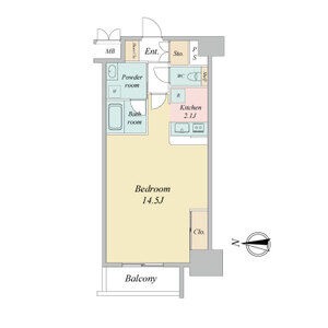 F' 1Rの間取り図