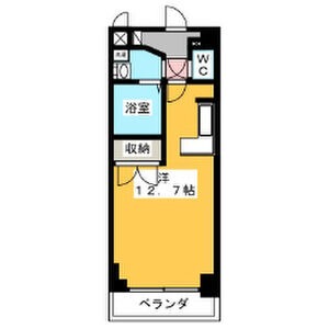 D 1Rの間取り図