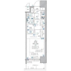 D 1Kの間取り図
