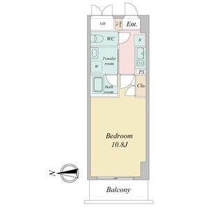 B 1Kの間取り図