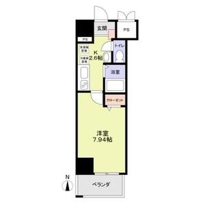 B 1Kの間取り図