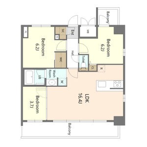 Ⅲ・3LDK 3LDKの間取り図