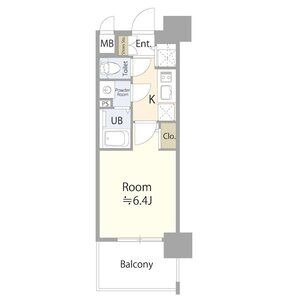 1Kの間取り図