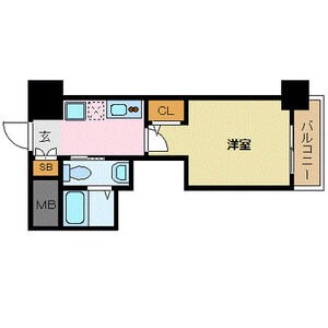 C 1Kの間取り図
