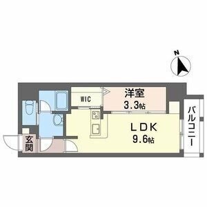 703 1LDKの間取り図