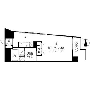 B 1Rの間取り図