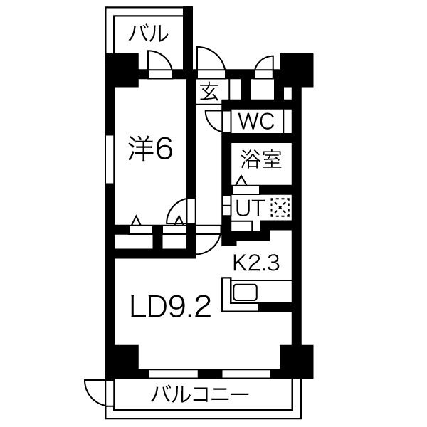 407の間取り図