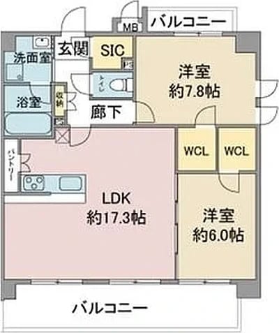 203の間取り図