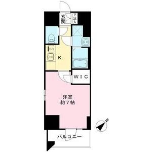 Ⅺ 1Kの間取り図