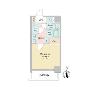 A 1Kの間取り図