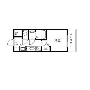 D 1Kの間取り図