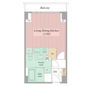 B 1Rの間取り図