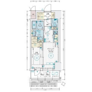 B 1DKの間取り図