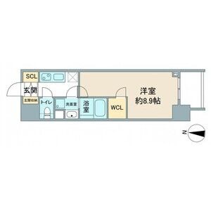 A 1Kの間取り図