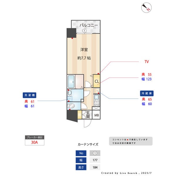 1007 の間取り図