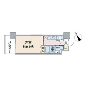 B 1Kの間取り図