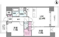 Ⅲ 2LDKの間取り図