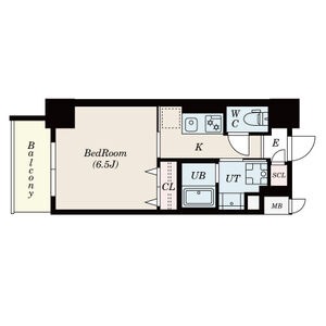 A 1Kの間取り図
