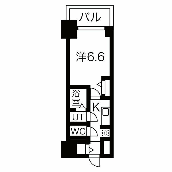 C 1Kの間取り図