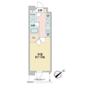 C 1Kの間取り図