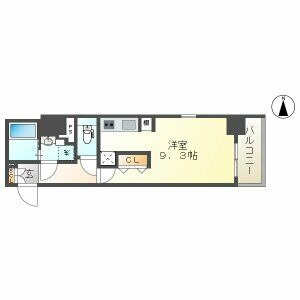 D 1Rの間取り図