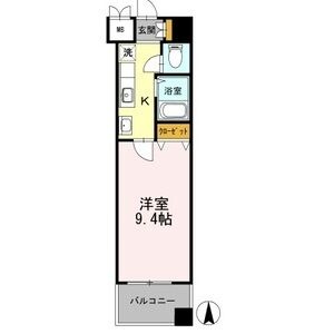 G 1Kの間取り図