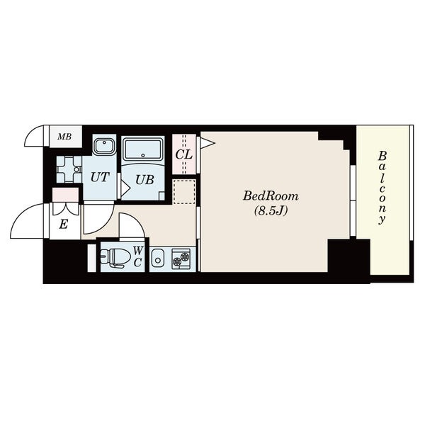 C 1Kの間取り図