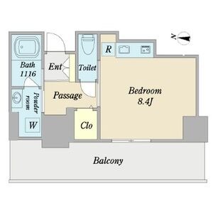 B 1Rの間取り図